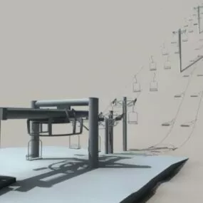 Ski Lift 3d model