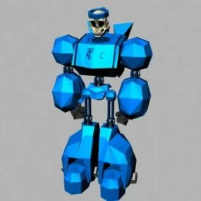 Skull Bot Character 3d model