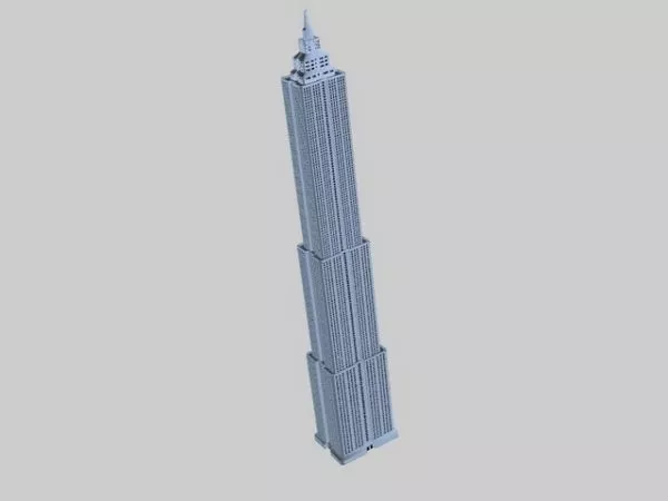 Highrise Skyscraper Apartment Building 3d model