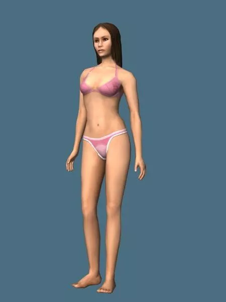 Body Female Scan 3d model