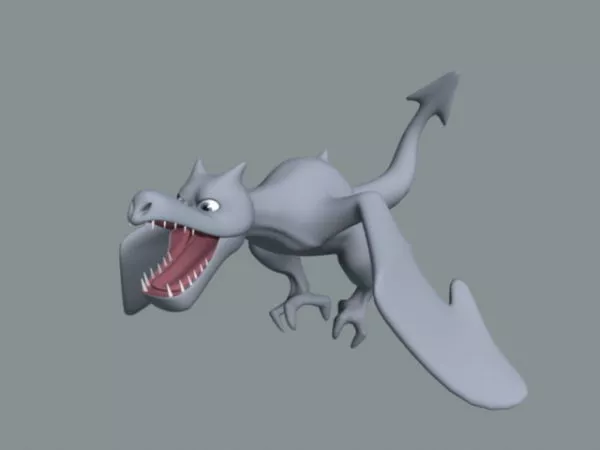 Lion Dragon On Pillar 3d model