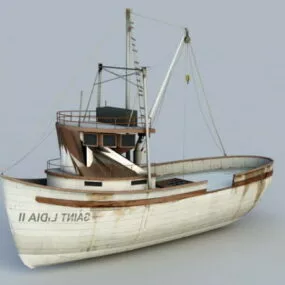 Small Fishing Boat 3d model