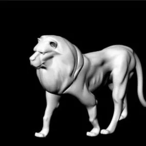 Small Lion Statue 3d model