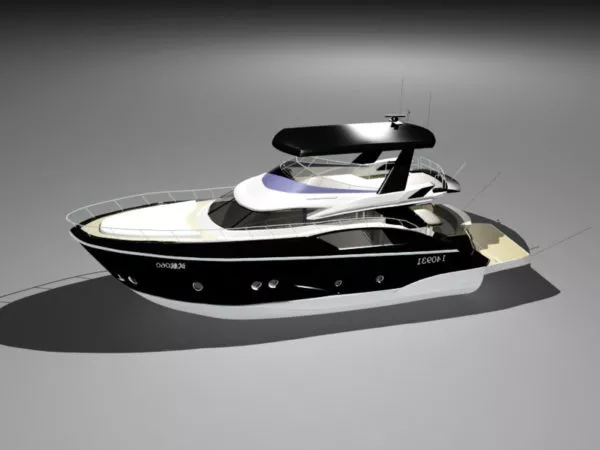 Modern Small Yacht 3d model