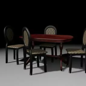 Small Apartment Dinette Sets 3d model