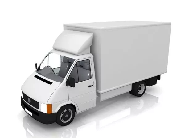 Small Box Truck 3d model Small Box Truck 3d model