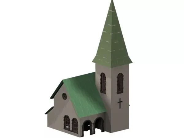 Small Church Architecture 3d model Small Church Architecture 3d model