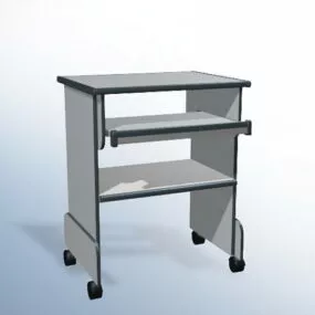 Small Computer Table 3d model