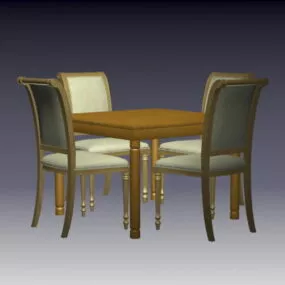 Small Dining Sets For Apartment 3d model