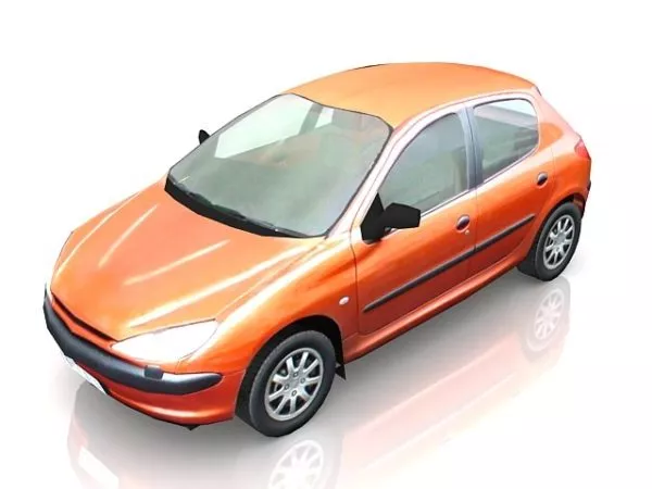 Small Family Car 3d model Small Family Car 3d model