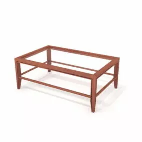 Furniture Small Glass Coffee Table 3d model