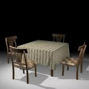 Small Kitchen Dinette Sets 3d model