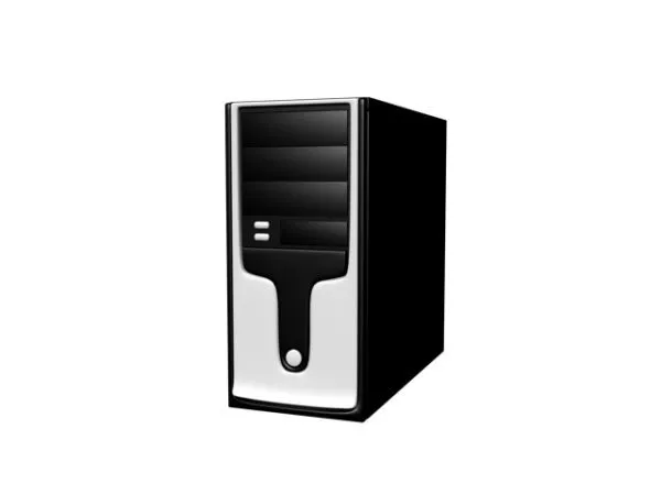 Black Pc Computer 3d model