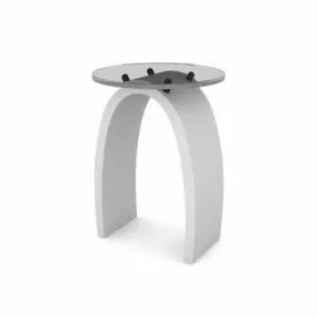 Small Round Side Table Furniture 3d model