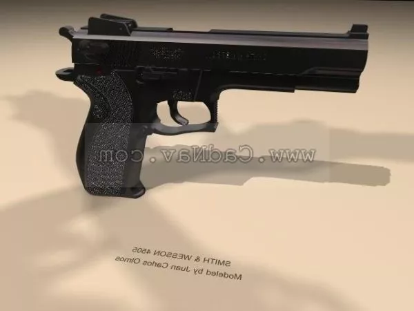 Smith & Wesson M4505 Pistol 3d model Smith & Wesson M4505 Pistol 3d model