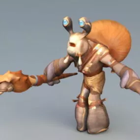 Snail Wizard 3d model