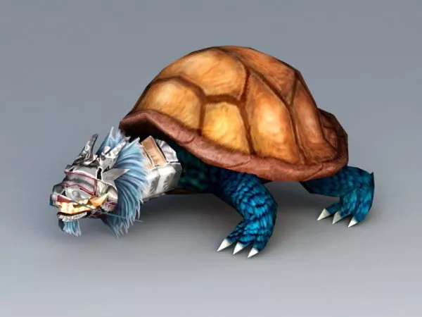 Snake Turtle Monster 3d model Snake Turtle Monster 3d model
