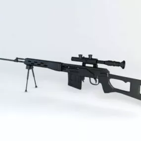 Snayperskaya Vintovka Dragunova 3d model