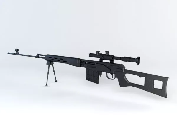 F2000 Tactical Rifle Gun 3d model