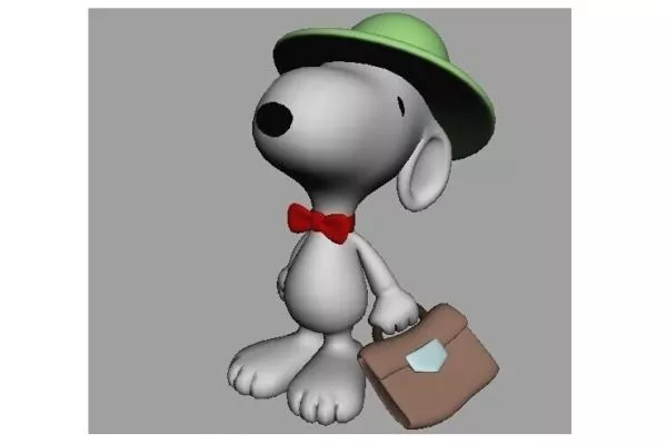 Snoopy With Hat Character 3d model Snoopy With Hat Character 3d model