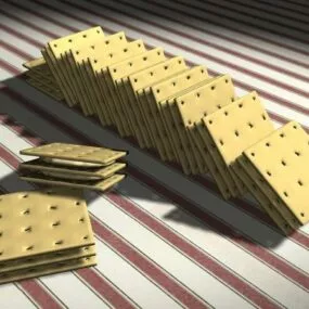 Soda Biscuits 3d model