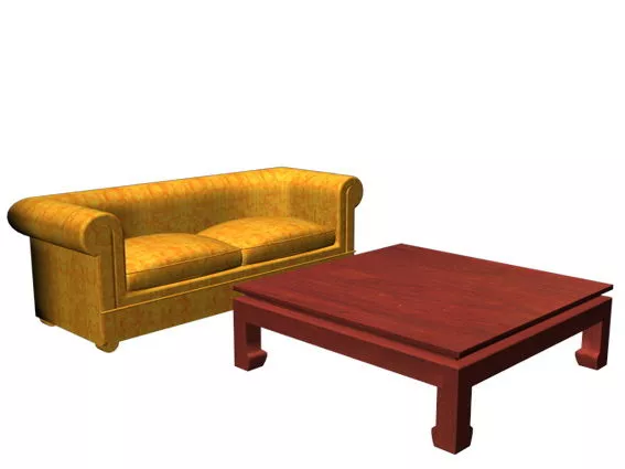 Sofa And Coffee Table Sets 3d model Sofa And Coffee Table Sets 3d model