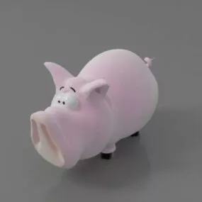 Soft Toy Hippo 3d model