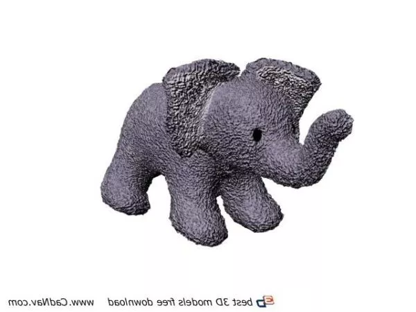 Soft Toy Stuffeed Elephant 3d model Soft Toy Stuffeed Elephant 3d model