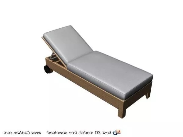 Furniture Solid Wood Daybed 3d model Furniture Solid Wood Daybed 3d model
