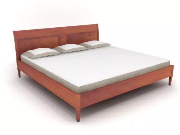 Furniture Solid Wood Double Bed 3d model Furniture Solid Wood Double Bed 3d model