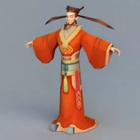 Song Dynasty Official Character 3d model