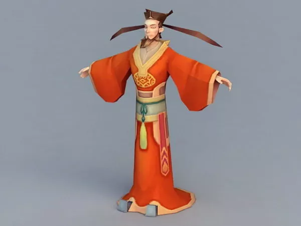 Song Dynasty Official Character 3d model Song Dynasty Official Character 3d model