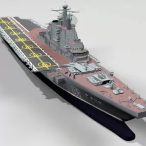 Soviet Aircraft Carrier Kiev 3d model