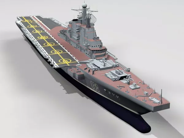 Soviet Aircraft Carrier Kiev 3d model Soviet Aircraft Carrier Kiev 3d model