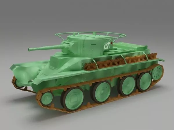 Soviet Russian Bt-5 Tank 3d model Soviet Russian Bt-5 Tank 3d model