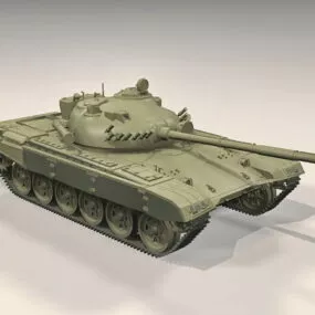 Soviet T-72 Tank 3d model