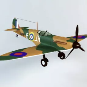 Spitfire Mk1 Fighter 3d model