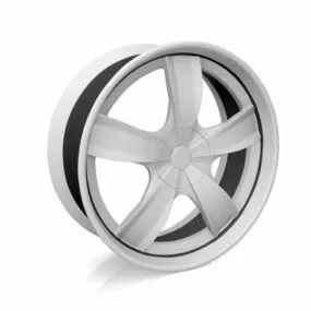 Spoked Wheel 3d model