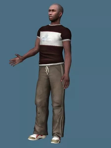 Human Rigged Biped Character 3d model