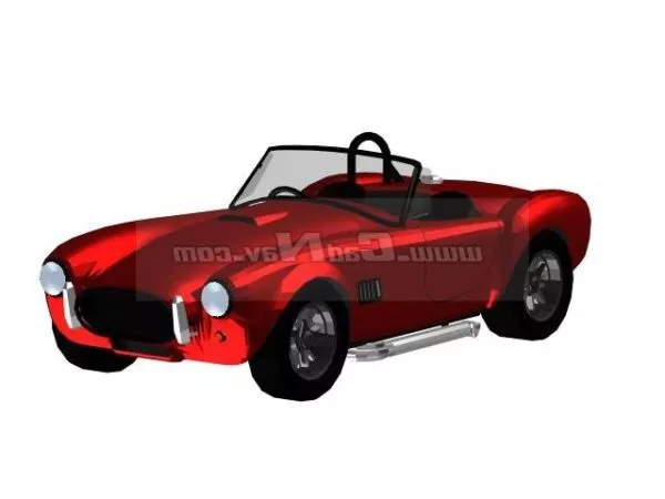 Cartoon Convertible Car 3d model