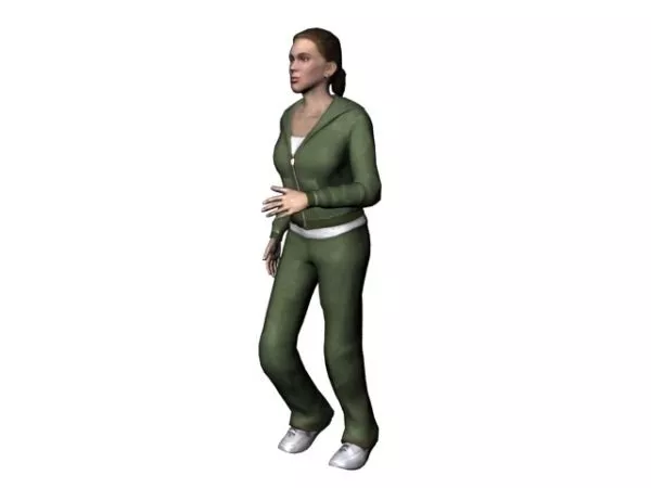 Sports Woman Character 3d model Sports Woman Character 3d model