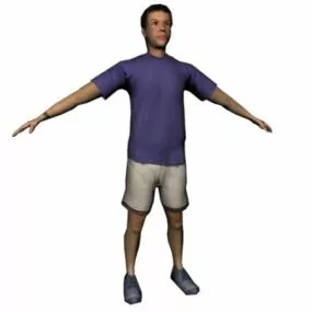 Character Sportsman Standing 3d model