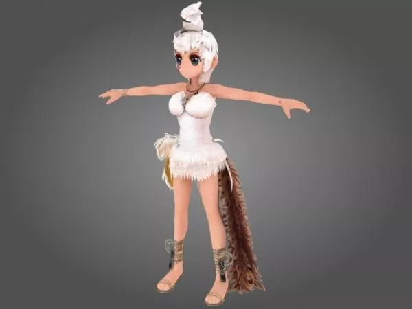 Hot Bikini Girl 3d model
