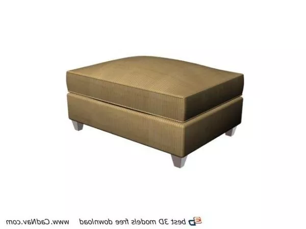 Square Stool Ottoman Furniture 3d model Square Stool Ottoman Furniture 3d model