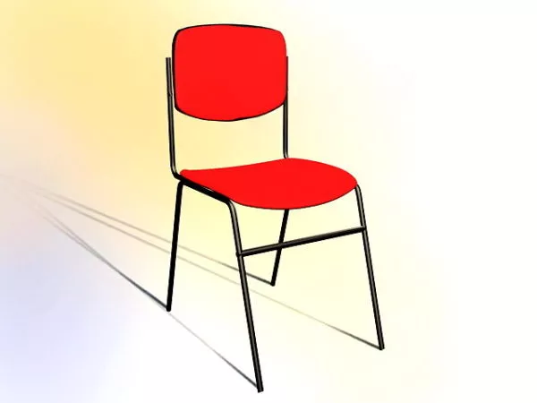 Furniture Stackable Conference Chair 3d model Furniture Stackable Conference Chair 3d model