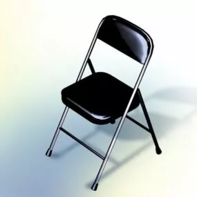 Stackable Conference Chair – Black 3d model