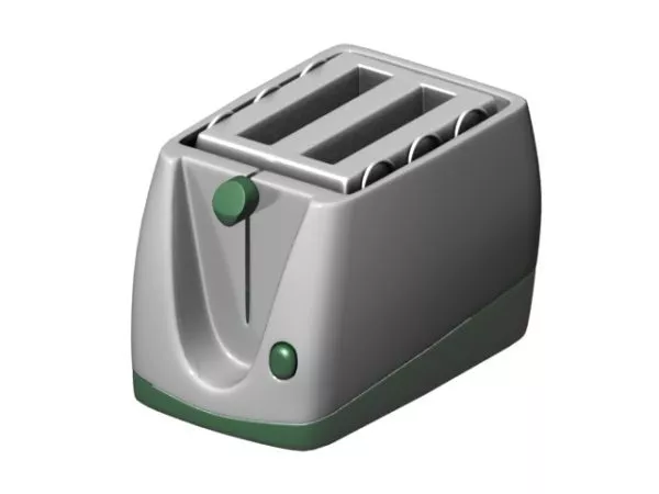 Stainless Steel Bread Toaster 3d model Stainless Steel Bread Toaster 3d model