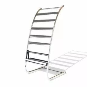 Stainless Steel Magazine Rack 3d model