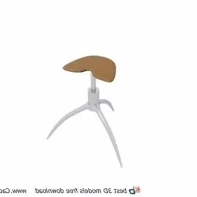Furniture Stainless Steel Medical Stool 3d model