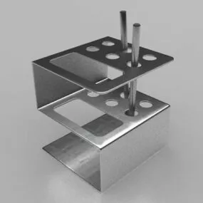 Stainless Steel Pen Holder 3d model